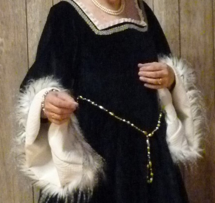 Detail of the Margaret of Austria’s costume