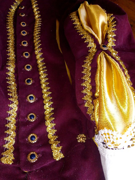 Détail du costume de Louis XIII