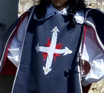 Detail of the Musketeer of the King’s costume