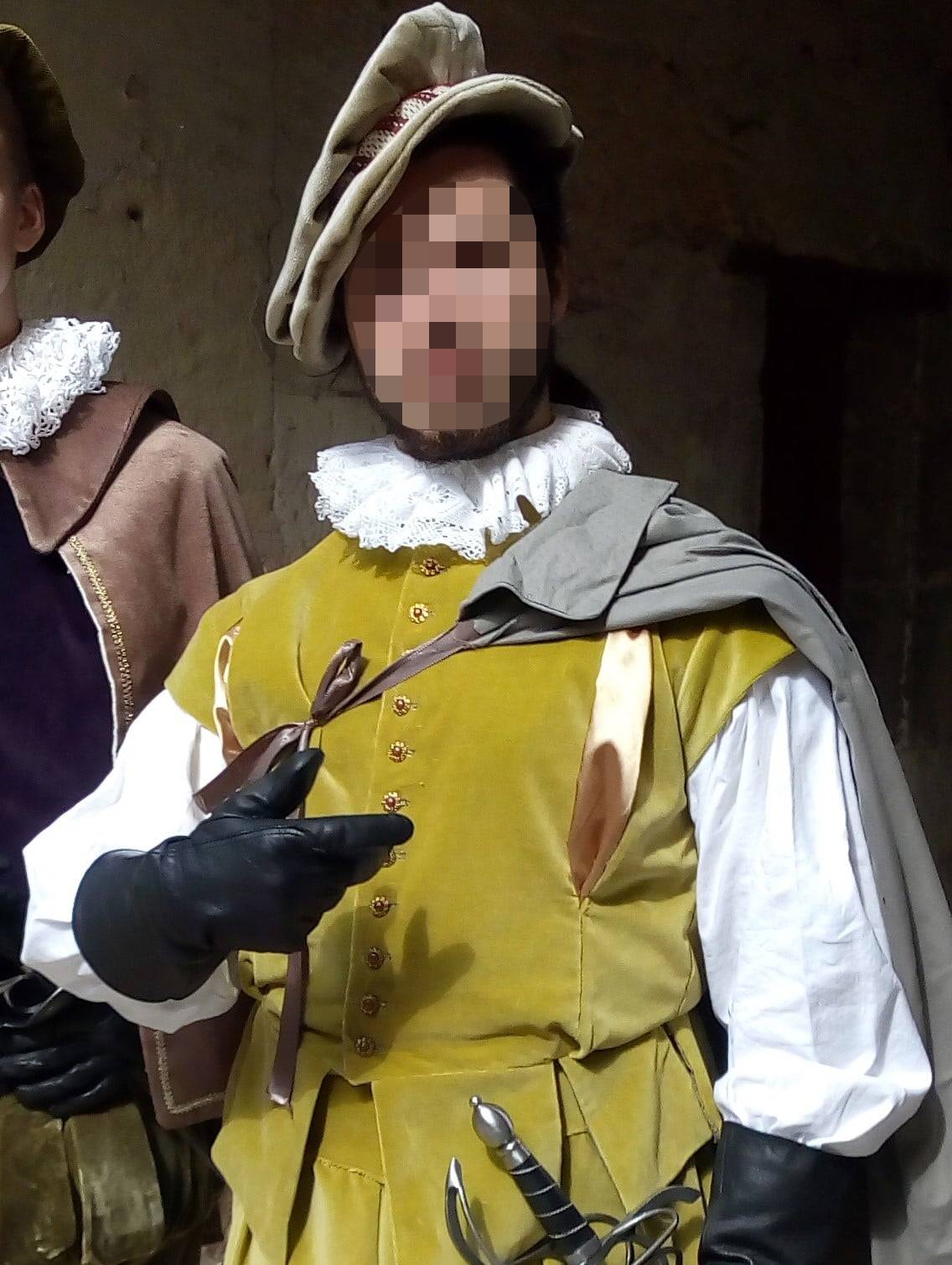 Detail of the Champvallon’s costume