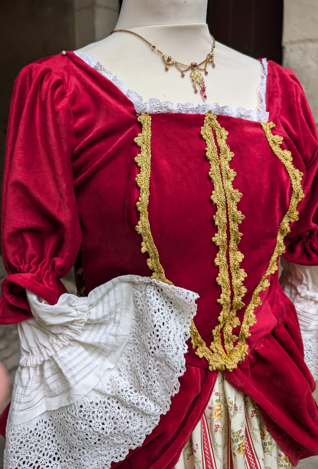 Detail of the princess of Soubise’s costume