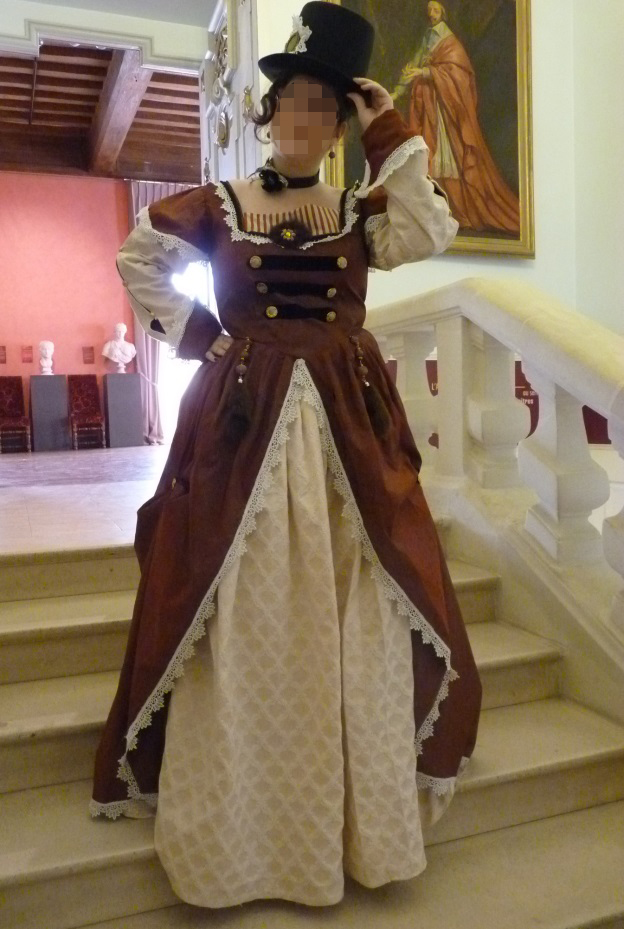 Costume de demoiselle steampunk