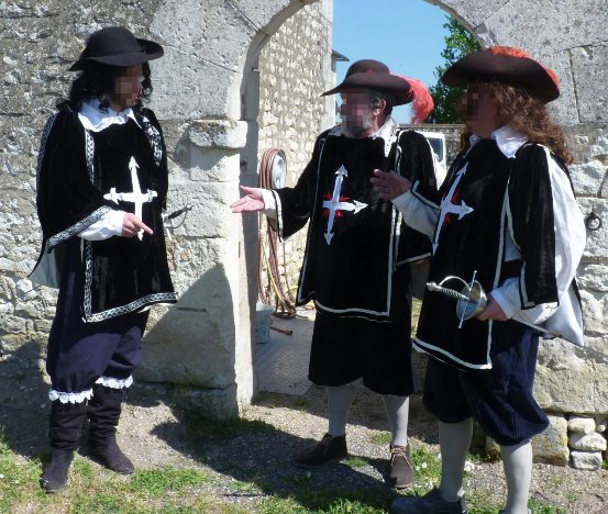 Formal costume of musketeer of the King’s costume