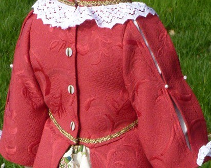 Detail of the Marchioness of the Vau’s costume