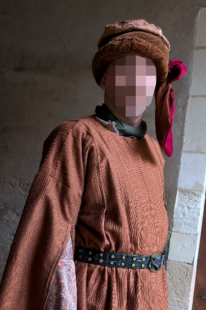 Détail du costume de Guillaume de Hainaut