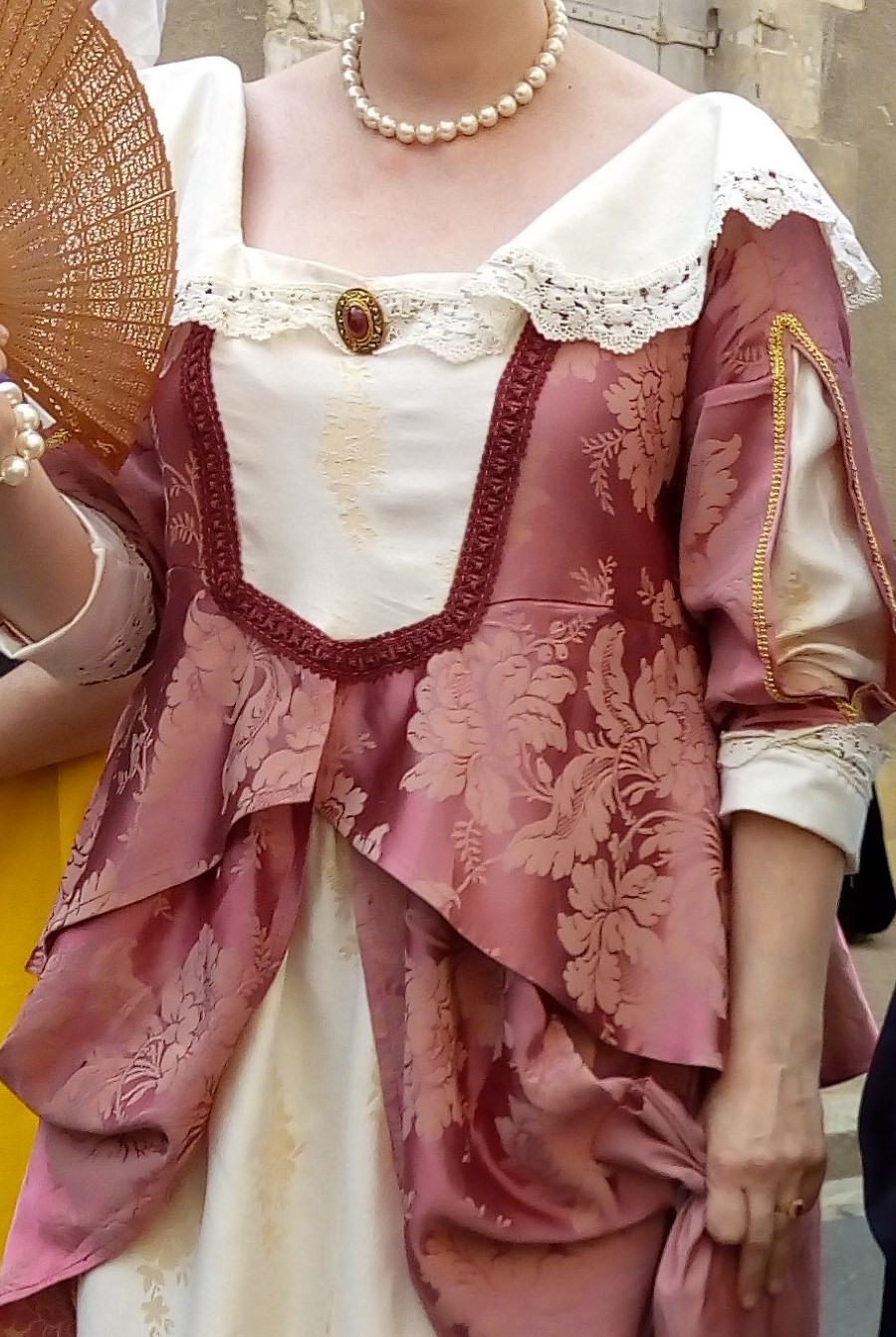 Detail of the Louise Marguerite of Lorraine’s costume