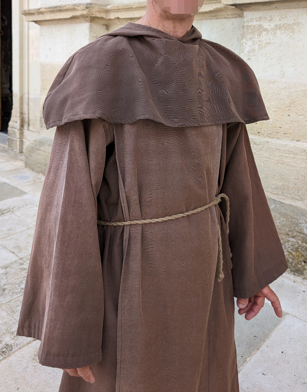 Detail of the brother Francis’s costume