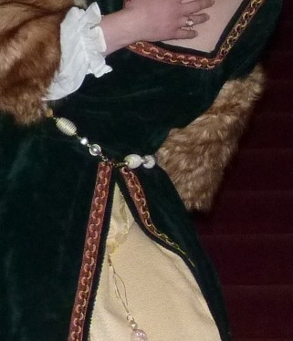 Detail of the Duchess of the Perron’s costume