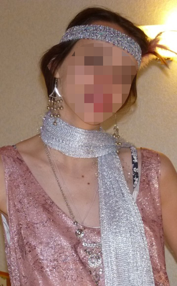 Détail de la robe de soirée Coco