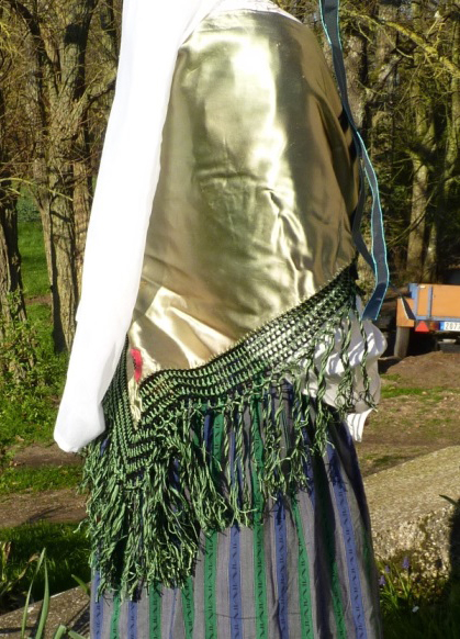 Detail of the Eastern Europe bride’s costume