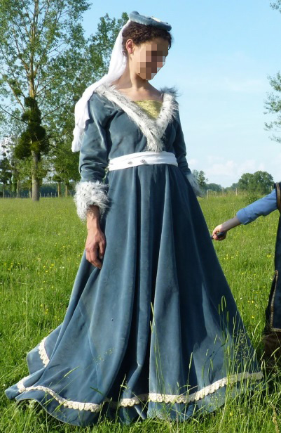 Detail of the Emily of Boislambert’s costume