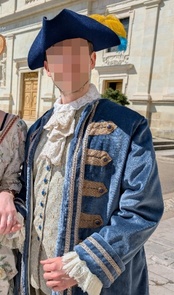 Detail of the field marshal of Richelieu’s costume