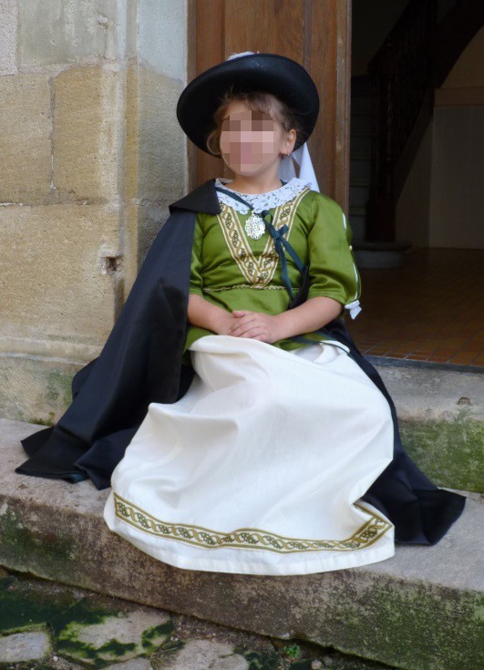 Detail of the Milady of Champigny’s costume