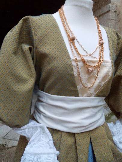 Detail of the Isabelle d’Este’s costume