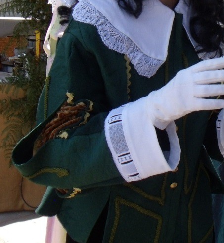 Detail of the Viscount of Descartes’ costume