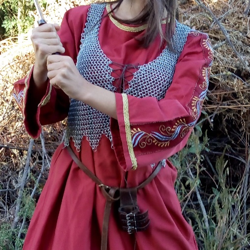 Detail of the Astrid the shieldmaiden’s costume