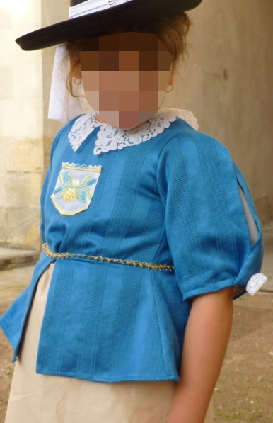 Detail of the Milady of Richelieu’s costume