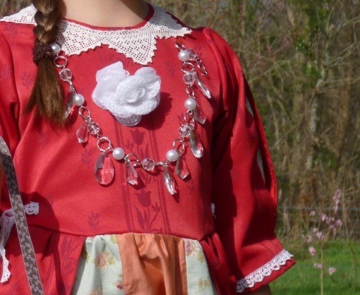 Detail of the Darling of the Rose’s costume